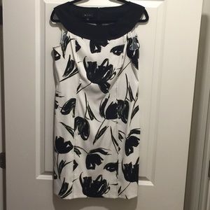 Classy sleeveless wide collar dress